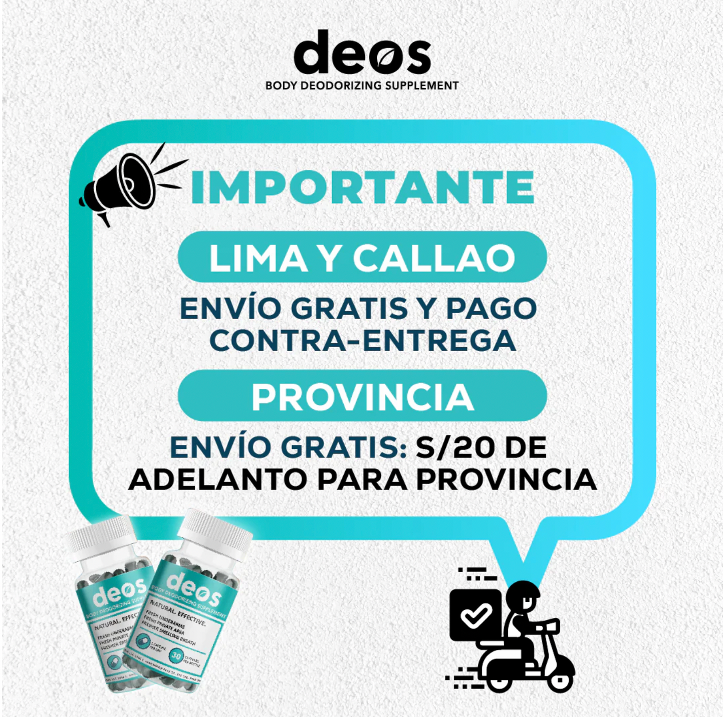 DEOS, DESODORANTE INTERNO
